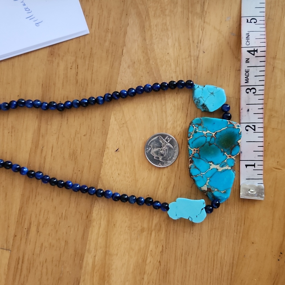 Turquoise and sea Jasper necklace